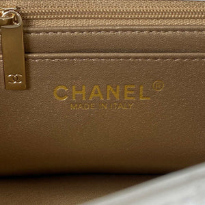 Chanel AS1787 Mini Flap Bag Football Lambskin White Gold - Default Title - View 8