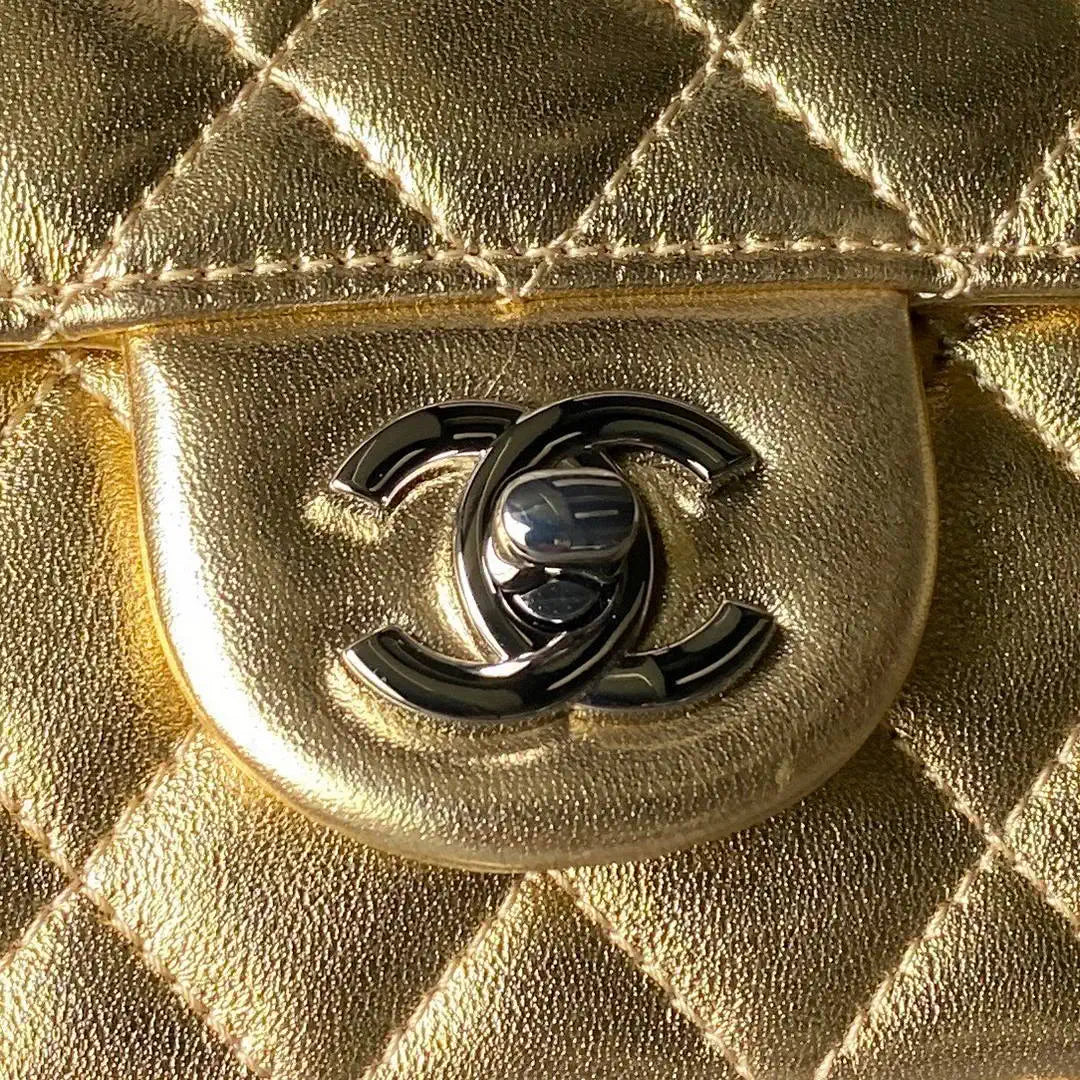 Chanel AS1787 Mini Flap Bag Lambskin Gold