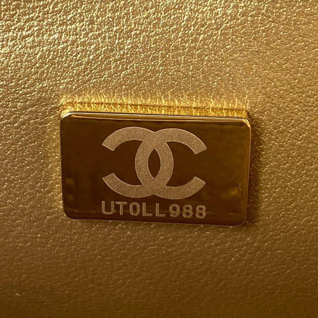 Chanel AS1787 Mini Flap Bag Lambskin Gray Gold - Default Title - View 8