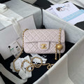 Chanel AS1787 Mini Flap Bag Lambskin Light Purple Gold - Default Title - View 1