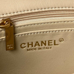 Chanel AS1787 Mini Flap Bag Lambskin Apricot Gold - Default Title - View 8