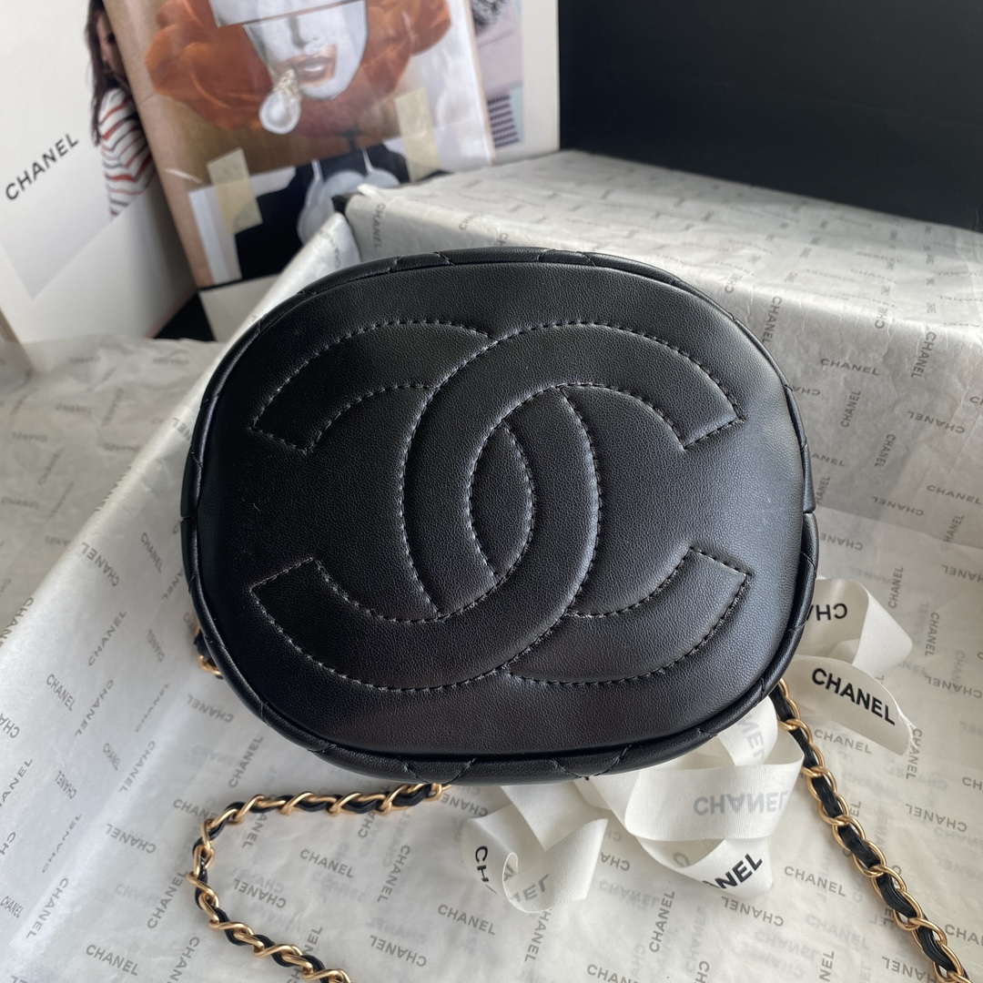Chanel As2057 Shopping bag Bucket Drawstring 24c Bag Black - Default Title - View 6