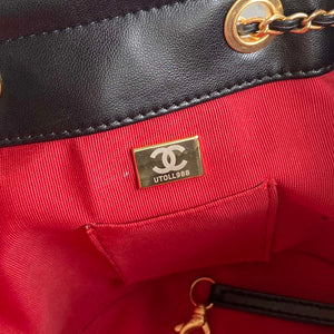 Chanel As2057 Shopping bag Bucket Drawstring 24c Bag Black - Default Title - View 9