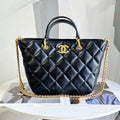 Chanel AS2120 small Shopping Bag Lambskin Black - Default Title - View 1
