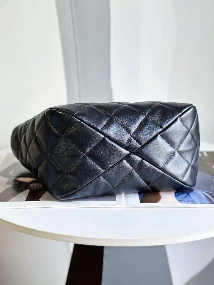 Chanel AS2120 small Shopping Bag Lambskin Black - Default Title - View 4