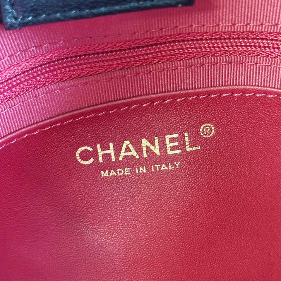 Chanel AS2120 small Shopping Bag Lambskin Black