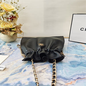 Chanel AS2170 Large shopping Tote bag Shiny Lambskin black - Default Title - View 5