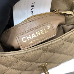 Chanel AS2215 mini flap bag with top handle Bag Apricot - Default Title - View 8