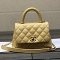 Chanel AS2215 mini flap bag with top handle Bag Yellow - Default Title - View 1
