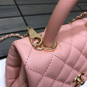 Chanel AS2215 mini flap bag with top handle Bag Pink - Default Title - View 3