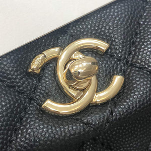 Chanel AS2215 mini flap bag with top handle Black Bag with black - Default Title - View 5