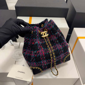 Chanel AS2318 Bucket 22K Purple Tweed Bag - Default Title - View 2