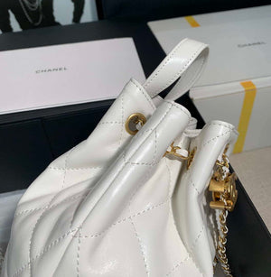 Chanel AS2318 Bucket Bag Lambskin White - Default Title - View 8