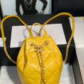Chanel AS2318 Bucket Bag Lambskin Yellow - Default Title - View 1