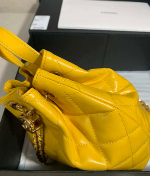 Chanel AS2318 Bucket Bag Lambskin Yellow - Default Title - View 4