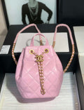 Chanel AS2318 Bucket Bag Lambskin Pink