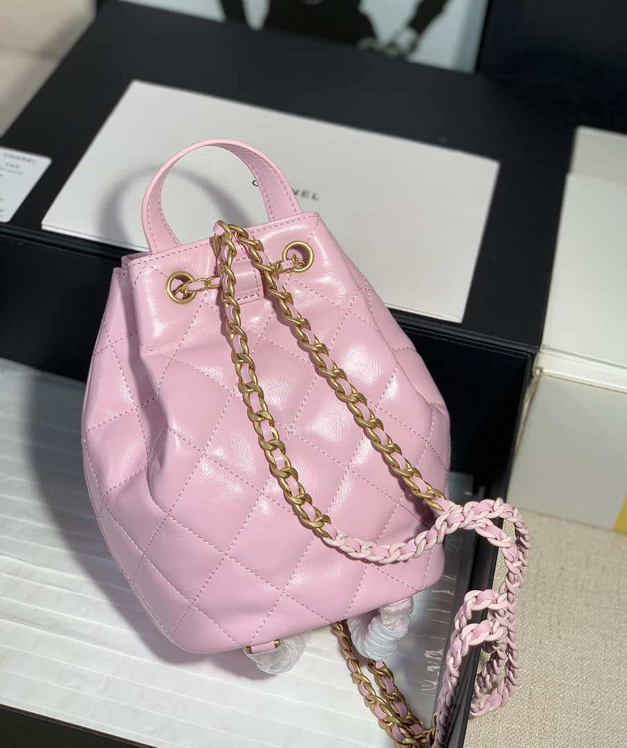 Chanel AS2318 Bucket Bag Lambskin Pink - Default Title - View 2