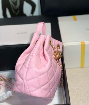 Chanel AS2318 Bucket Bag Lambskin Pink - Default Title - View 3