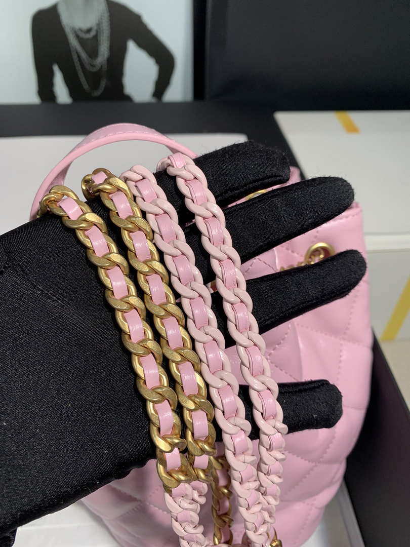 Chanel AS2318 Bucket Bag Lambskin Pink - Default Title - View 7
