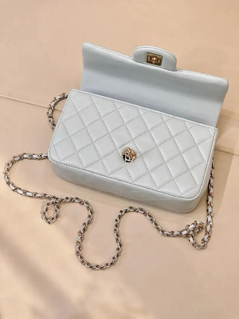 Chanel AS2431 Mini Classic Handbag With Top Handle CC19042  Strass & Gold-Tone Metal