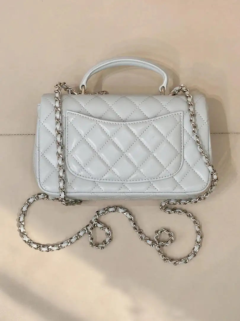 Chanel AS2431 Mini Classic Handbag With Top Handle CC19042  Strass & Gold-Tone Metal
