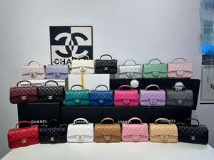 Chanel AS2431 Mini Classic Handbag With Top Handle Lambskin CC19007 - Default Title - View 2