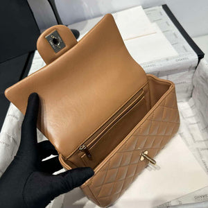 Chanel AS2431 Mini Classic Handbag With Top Handle Lambskin CC19012 - Default Title - View 7