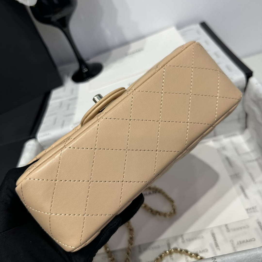 Chanel AS2431 Mini Classic Handbag With Top Handle Lambskin CC19013 - Default Title - View 6