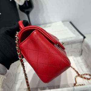 Chanel AS2431 Mini Classic Handbag With Top Handle Lambskin CC19014 - Default Title - View 4