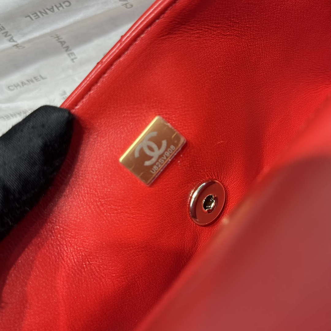 Chanel AS2431 Mini Classic Handbag With Top Handle Lambskin CC19014 - Default Title - View 9