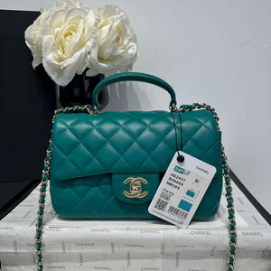 Chanel AS2431  Mini Classic Handbag With Top Handle Lambskin CC19002 - Default Title - View 2