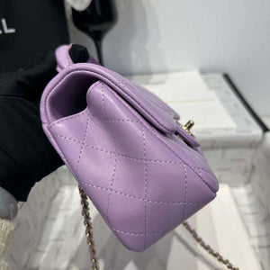 Chanel AS2431 Mini Classic Handbag With Top Handle Lambskin CC19015 - Default Title - View 4
