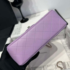 Chanel AS2431 Mini Classic Handbag With Top Handle Lambskin CC19015 - Default Title - View 6