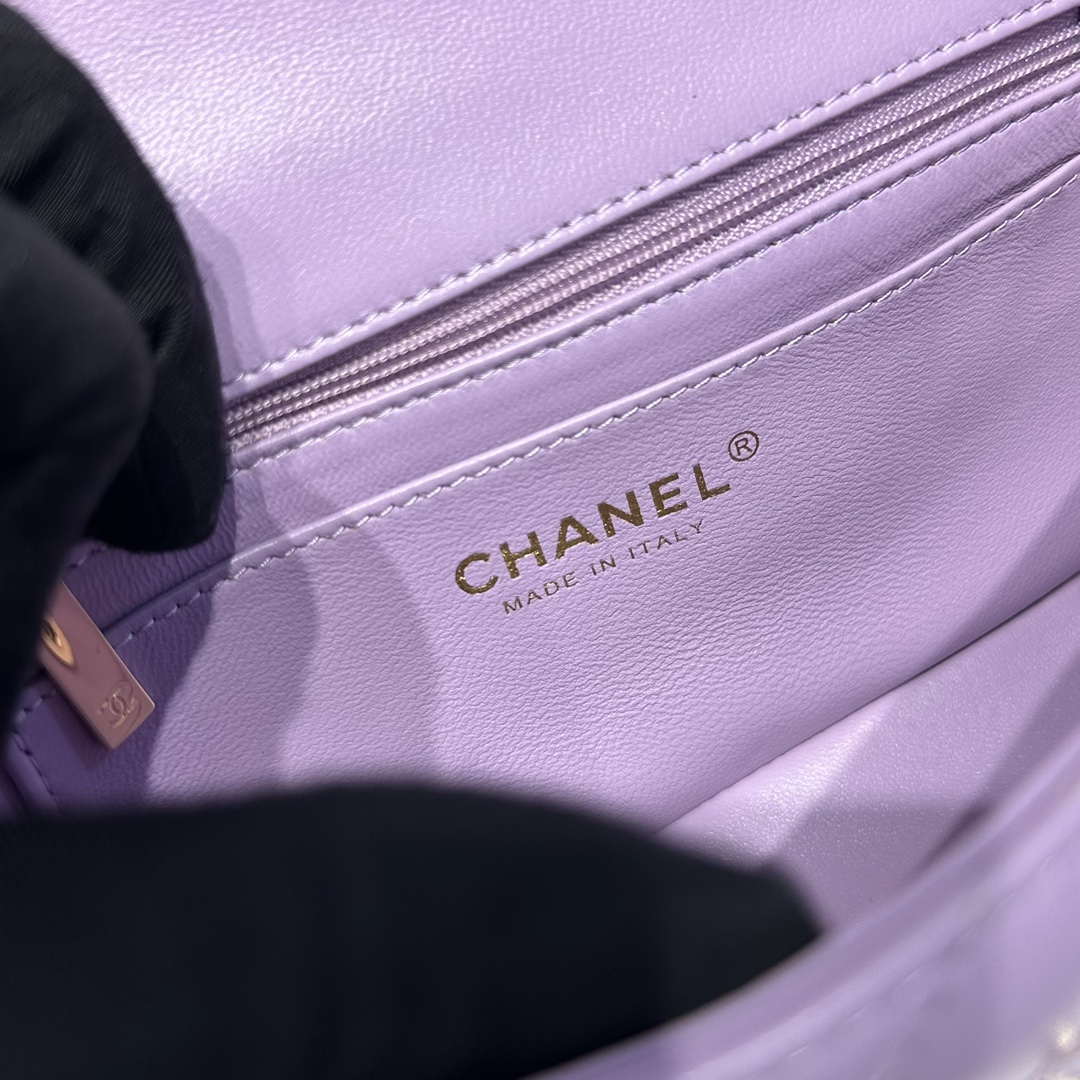 Chanel AS2431 Mini Classic Handbag With Top Handle Lambskin CC19015 - Default Title - View 8
