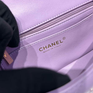 Chanel AS2431 Mini Classic Handbag With Top Handle Lambskin CC19015 - Default Title - View 8