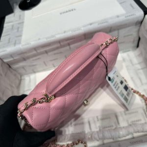 Chanel AS2431 Mini Classic Handbag With Top Handle Lambskin CC19016 - Default Title - View 3