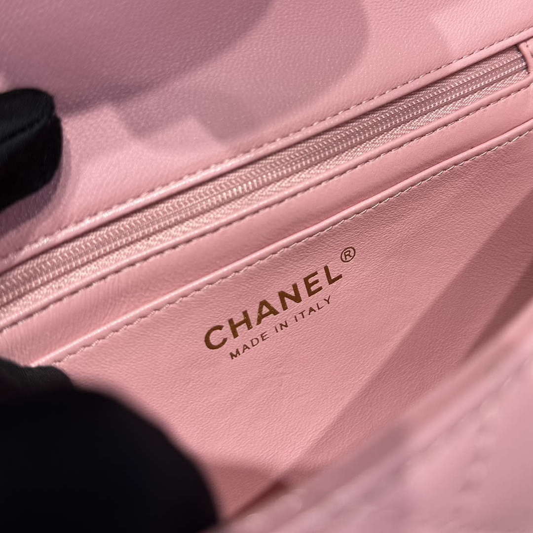 Chanel AS2431 Mini Classic Handbag With Top Handle Lambskin CC19016 - Default Title - View 8