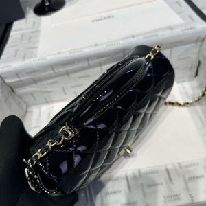 Chanel AS2431 Mini Classic Handbag With Top Handle Patent calfskin CC19020 - Default Title - View 3