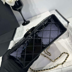 Chanel AS2431 Mini Classic Handbag With Top Handle Patent calfskin CC19020 - Default Title - View 6