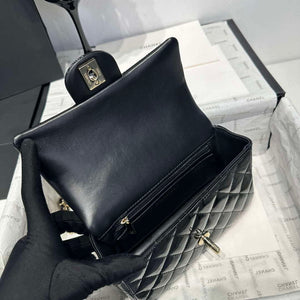 Chanel AS2431 Mini Classic Handbag With Top Handle Patent calfskin CC19020 - Default Title - View 7