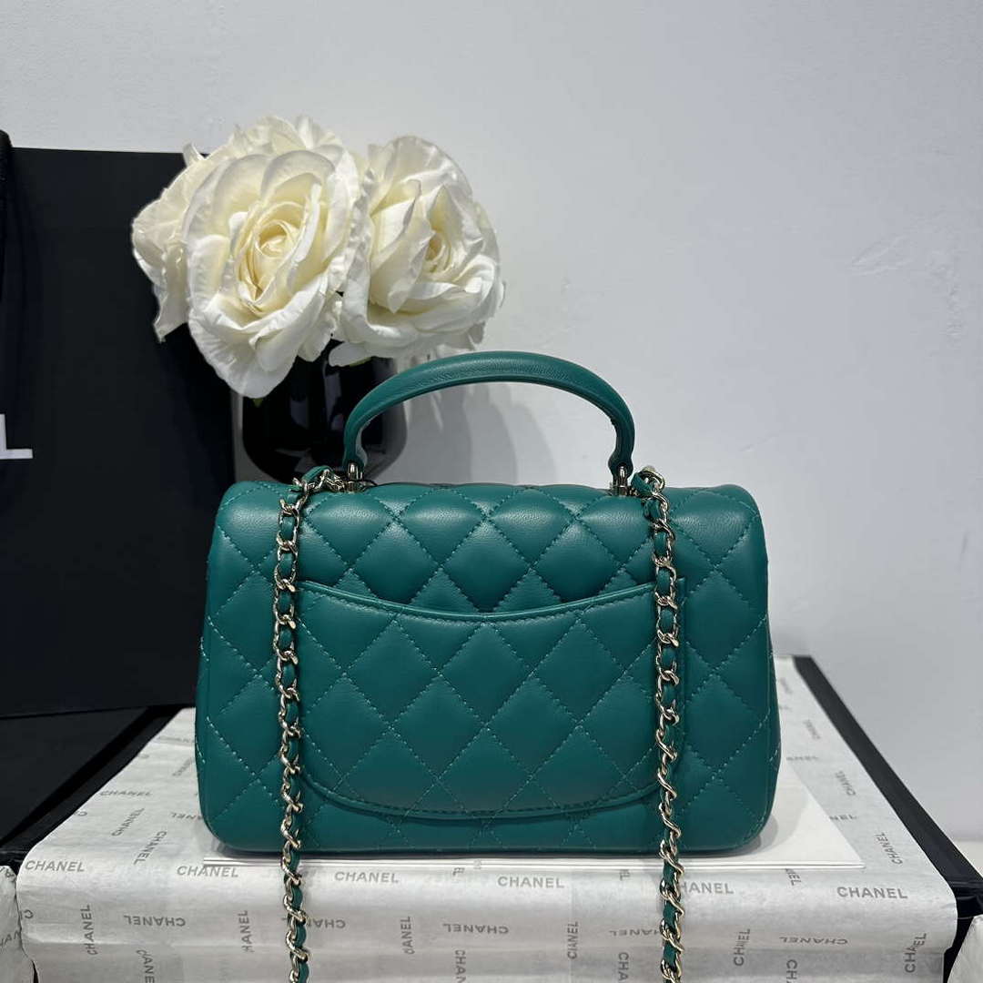 Chanel AS2431  Mini Classic Handbag With Top Handle Lambskin CC19002 - Default Title - View 5