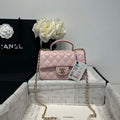 Chanel AS2431 Mini Classic Handbag With Top Handle Lambskin CC19017 - Default Title - View 1