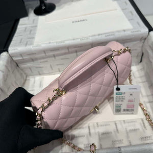 Chanel AS2431 Mini Classic Handbag With Top Handle Lambskin CC19017 - Default Title - View 3
