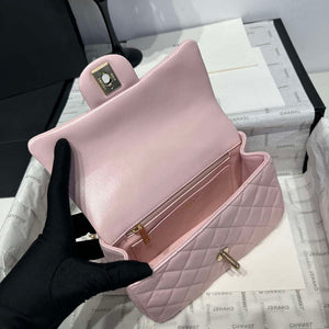 Chanel AS2431 Mini Classic Handbag With Top Handle Lambskin CC19017 - Default Title - View 7