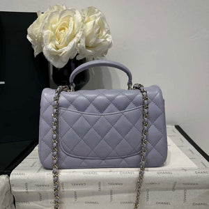 Chanel AS2431 Mini Classic Handbag With Top Handle Lambskin CC19018 - Default Title - View 5