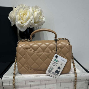 Chanel AS2431 Mini Classic Handbag With Top Handle Lambskin CC19019 - Default Title - View 5