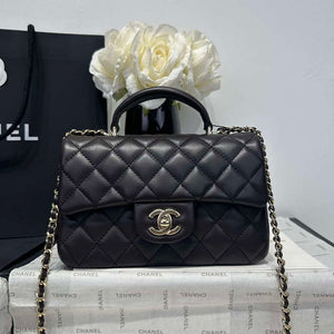 Chanel AS2431  Mini Classic Handbag With Top Handle Lambskin CC19003 - Default Title - View 1