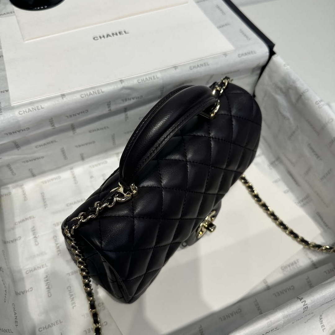 Chanel AS2431  Mini Classic Handbag With Top Handle Lambskin CC19003 - Default Title - View 3