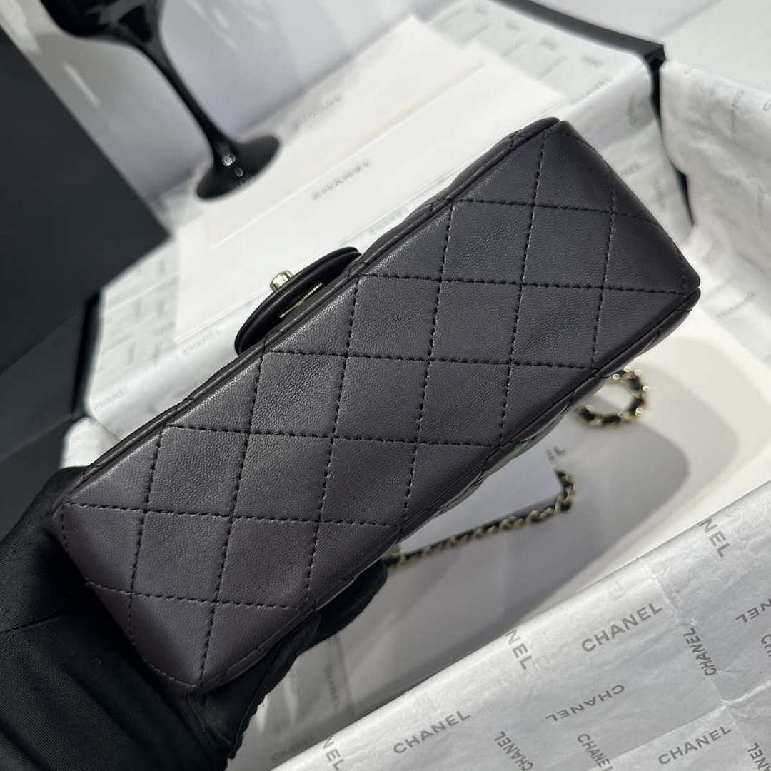 Chanel AS2431  Mini Classic Handbag With Top Handle Lambskin CC19003 - Default Title - View 6