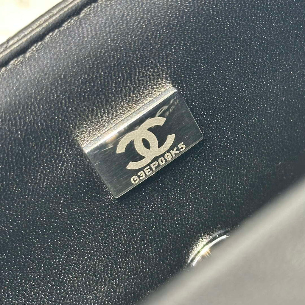 Chanel AS2431 Mini Classic Handbag With Top Handle Lambskin CC19004